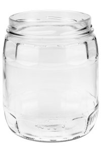 Rundglas 1062 ml mit Facetten