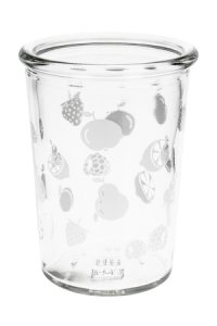Becherglas 150 ml Obst weiß