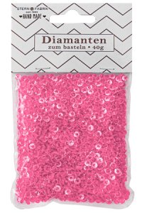 Streudeko Diamanten rosa 40 g