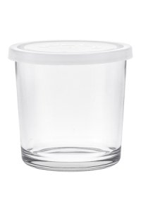 Servierglas Igloo 400 ml mit Deckel, weiß