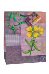 Geschenktüte Gartenblume lila, 18,5 x 10,5 x 23 cm