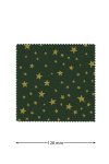 Deckchen 120 mm grün mit goldenen Sternen