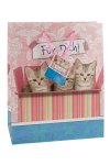 Geschenktüte Kätzchen im Karton, 18,5 x 10,5 x 23 cm