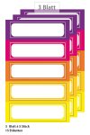 Etiketten Rahmen in 5 warmen Farben, 15 Stück