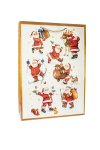 Geschenktüte Fröhliche Weihnachtsmänner, 18 x 8 x 23 cm