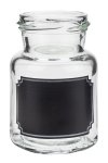 Rundglas  150 ml mit Tafel - 2. WAHL