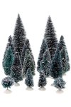 Deko-Tannenbäume, 5 - 22 cm, 16-teilig