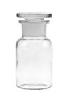 Apothekerflasche mit Glasstopfen  100 ml weiß