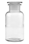 Apothekerflasche mit Glasstopfen 500 ml weiß (Karton, 10 Stück)