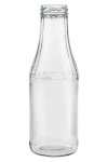 Weithalsflasche 500 ml mit Facetten Typ B (Karton, 80 Stück)
