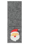 Besteckhalter Weihnachtsmann aus Filz, 9 x 26 cm