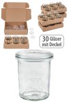 WECK-Mini-Sturzglas 160 ml mit Klarsichtdeckel, 30 Stück