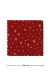 Deckchen 120 mm rot mit goldenen Sternen