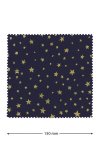 Deckchen 150 mm blau mit goldenen Sternen