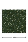 Deckchen 150 mm grün mit goldenen Sternen