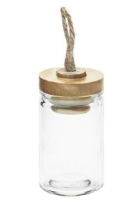 Deko-Glas  55 ml mit Holzdeckel