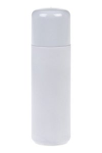 Kunststoffflasche 30 ml grau mit Schraubkappe