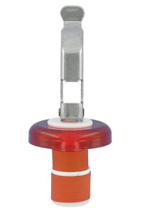 Universal-Flaschenverschluss transparent rot