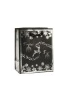 Geschenktüte Frohes Fest schwarz/silber, 11 x 6 x 13,5 cm