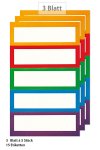 Etiketten Rahmen in 5 Farben, 15 Stück