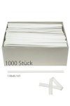 Clipbandverschlüsse 130 x 8 mm weiß, 1000 Stück
