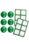 Cubi Kappe 6er plus 12 Etiketten, grün
