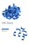 U-Clips 40 x 8 mm blau, 100 Stück