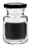Rundglas  150 ml mit Tafel - 2. WAHL