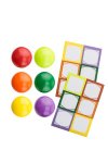 Cubi Kappe 6er plus 12 Etiketten, 6 Farben