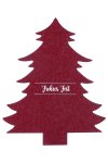Besteckhalter Weihnachtsbaum bordeaux, 19 x 23 cm