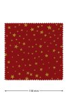 Deckchen 150 mm rot mit goldenen Sternen