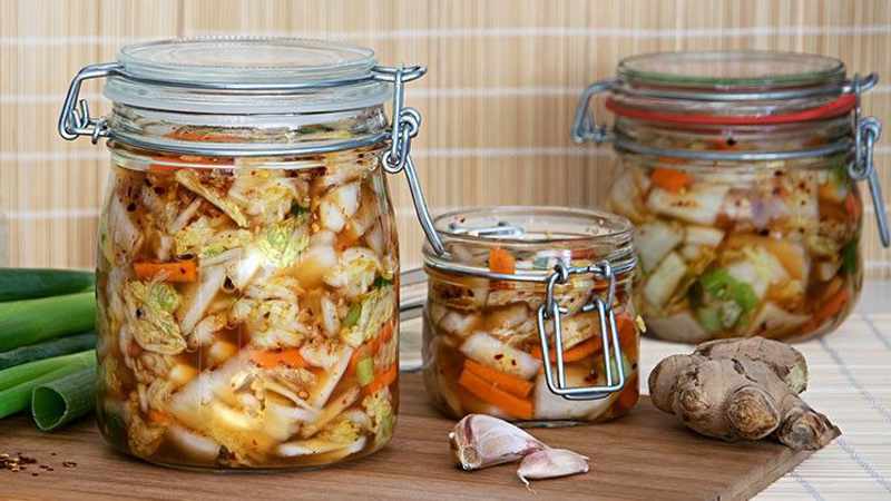 Kimchi im Bügelglas