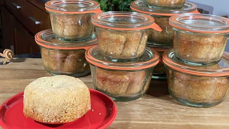 Sturzgläser für Kuchen