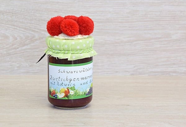 Marmeladenwettbewerb Teilnehmerglas (Schwarzwälder-Kirsch-Marmelade)