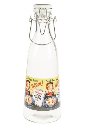 Bügelflasche 'Vintage' 1000 ml 'Happy Flakes'