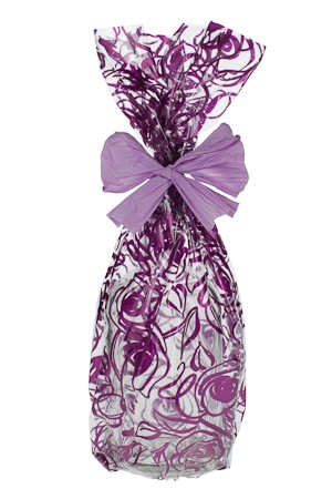 Schmuckbeutel 'Rosen' violett 15 x 25 cm - 50er Pack