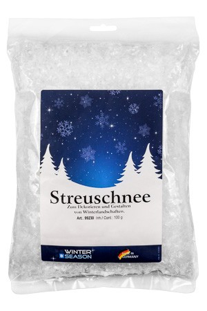 Deko-Schnee 'Streuschnee' aus Kunststoff, 100 g