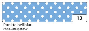Washi-Tape 'Punkte hellblau', 15 mm x 10 m