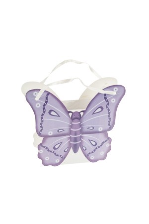 Geschenktasche 'Schmetterling' lila, 12 x 3,5 x 10 cm