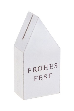 Kartenhalter 'Frohes Fest', 4 x 2,5 x 9 cm