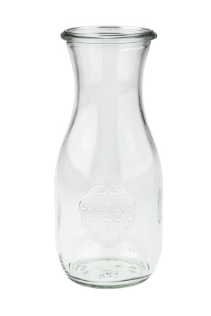WECK Saftflasche 530 ml incl.Deckel Gummi+Klammern 6-er Set, 16,95 €