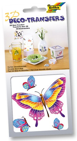 Deco-Transfers 3D 'Schmetterlinge', 10 x 10 cm