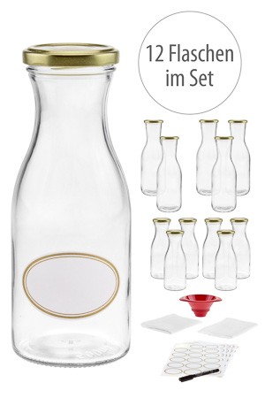 Saftflaschen-Set 'Karaffe'