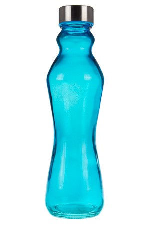 Glasflasche 500 ml blau