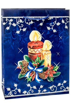 Geschenktasche 'Kerze', 18 x 8 x 23 cm