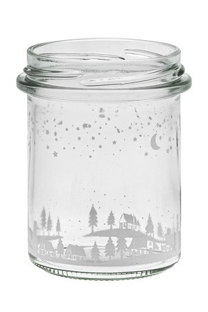 Sturzglas 214 ml 'Winterlandschaft'