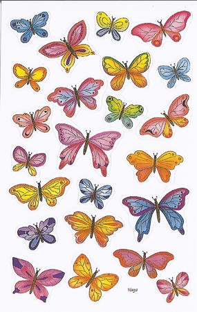 Deko-Aufkleber 'Bunte Schmetterlinge'