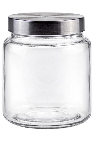 Vorratsglas 900 ml mit Edelstahlverschluss