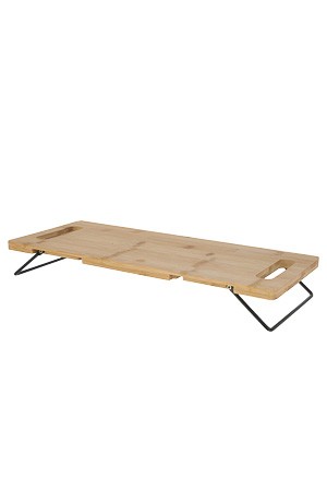 Bambus-Tablett mit Füßen, 48 x 20 x 7 cm