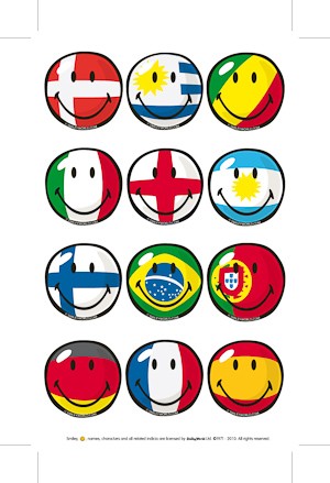 Sticker 'Internationale Flaggen-Smileys'